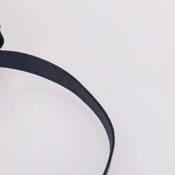 GUCCI Bamboo Hand Bag Suede 2way Navy Gold 000 2214 0316 Auth ep10732 - Picture 9 of 16